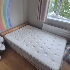 Double floor bed with mattress