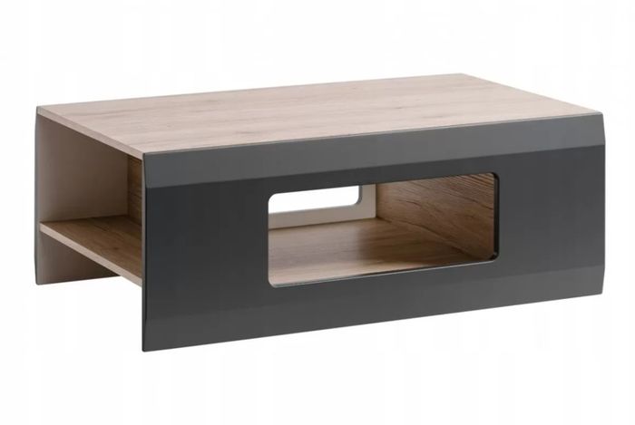 Modern Coffee Table With Storage Bicolour