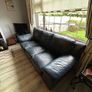 3 seater leather couch and chair Image 2