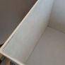 Cream leather box with suede interior. includes lid Image 7