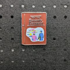 Book of the rwcently deceased enamel pin