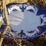 vintage blue and white platter Image 5