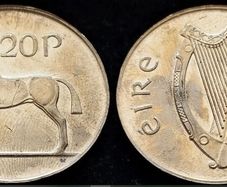 [#119] - Ireland 1986 | 20p | Twenty Pence | Horse | KM.25 | UNC