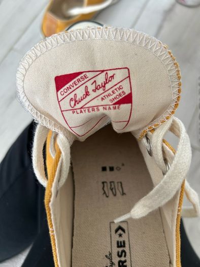 Mens mustard Converse shoes (UK 10)
