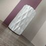 White Geometric Style Vase Image 5