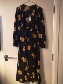 Black Dress with Yellow Flowers