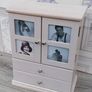 Wooden armoire Jewellery organiser with drawers and photo frame doors Image 4