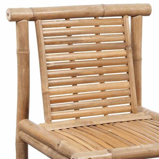 Bar Stools Set Bamboo (2pcs)