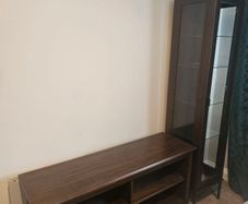 tv stand and tall cabinet living room