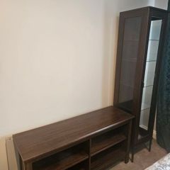 tv stand and tall cabinet living room