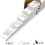 (6-Pack) WHITE (Light Filtering) - Peel & Stick Up Instant Disposable Temporary Paper Blinds Image 3