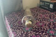 retro / antique. Hunters saddle glass flask