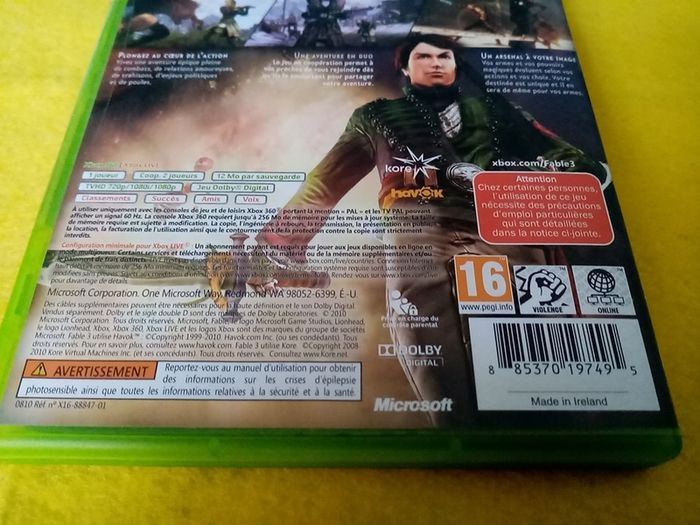 Fable 3 III Xbox 360 Games Original