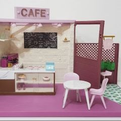 Cafe' set for mini dolls (Lori)