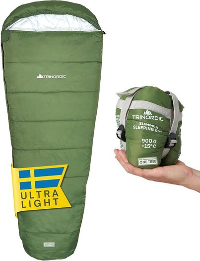 Summer Lightweight Sleeping Bag Long with Anti Sant nag Zipper Compact Ultralight Mummy Sleeping Bags for Adult