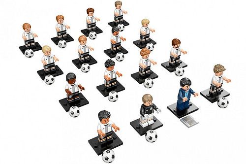 Lego 71014 DFB Mannschaft German Football Team Minifigures Full Set of all 16 in Packets, New