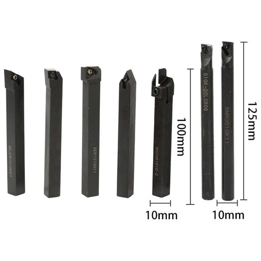 21pcs KKMOON Turning Lathe Tools Multifunctional Solid Carbide Inserts Holder Boring Bar Lathe Cutter With Wrenches lathe cutter