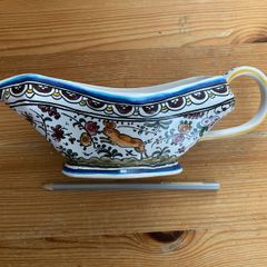 Portuguese Hand-Painted Gravy Boat