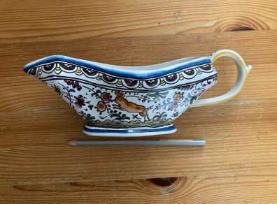 Portuguese Hand-Painted Gravy Boat