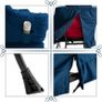 Comfy Armchair for Living Room Bedroom Reading Chair Accent Chairs Relax Velvet Arm Chairs Cuddle Chair with Metal Frame, Dark Blue Image 4