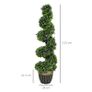 Set of Two 115cm Artificial Lavender Trees Image 3