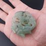 Vintage Carved Jade Elephant & Bird Shaped Decorated Stone Handcrafted Oriental Art Collectible Image 2
