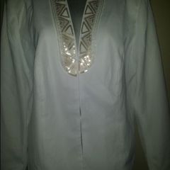 BNWT occasional white/gold blazer size UK20/22 EUR48/50 Postage included