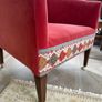 Restored vintage armchair in Colefax & fowler Image 5