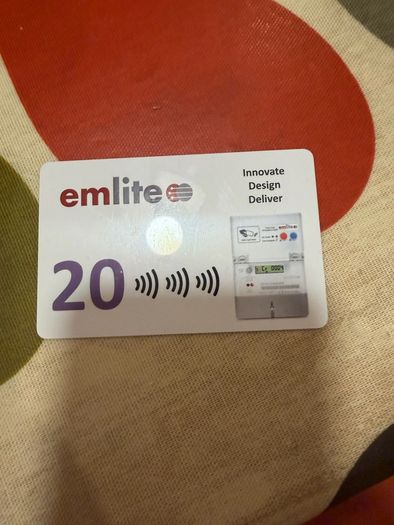 Card top up electricity meter