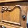 FLASH SALE ! Was 395 now 330 ! Lovely Pair Louis XVI Style Oak Bedside Lockers or Nightstands Image 2