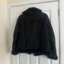 River Island Women's Black Suede Jacket with Faux Fur Lining - Size UK 12 Image 2