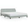 Bed Frame "Dover" Light Grey 180x200 cm Super King Velvet Image 2