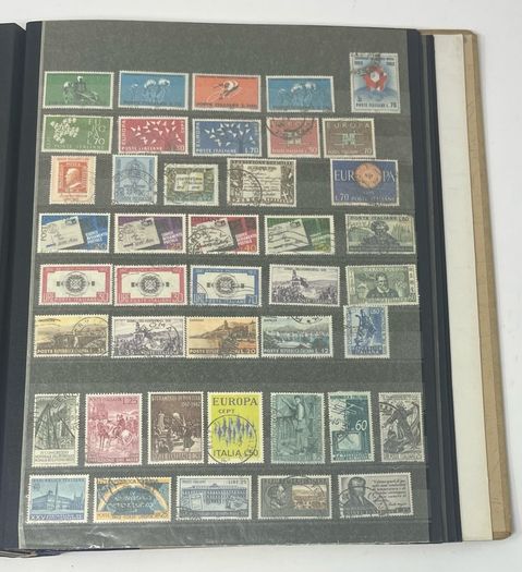 Collection: Cyprus, Greece, Italy and San Marino Stamps both mint an commemorative stamps on 41 pages