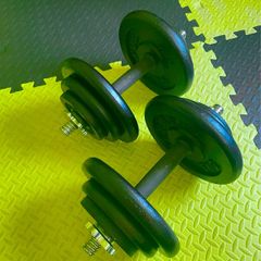 Cast iron dumbbells