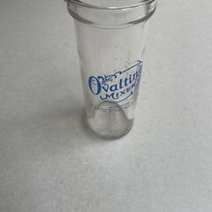 vintage Ovaltine glass mixer and measuring jug