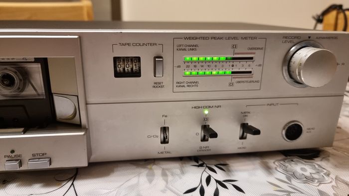 From 1983 Telefunken RC100 tape deck, good condition.