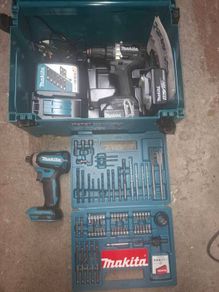 makita black 18v package & impact & bit set