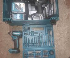 makita black 18v package & impact & bit set