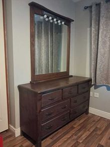 Dressing Table (7 drawer) and Mirror