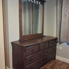 Dressing Table (7 drawer) and Mirror