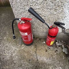 extinguishers FREE  empty need refilling both for the price