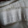 Cream/ivory voille curtains. Image 3