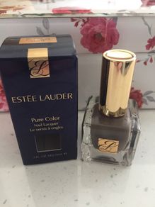 Estee Lauder Pure Colour Nail Polish in ' Dark Desire ' Matte Finish  New / Boxed