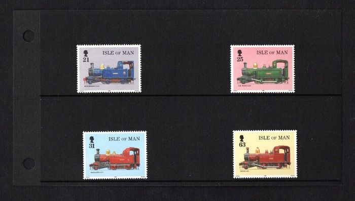 1998 Isle of Man 125th Anniversary of Isle of Man Railway Steam locomotives Commemorative Stamps Presentation Pack