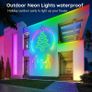 Led Neon Rope Lights 10m Flexible Waterproof Outdoor Led Rope Lights,Control with App/Remote,Multiple Modes,RGB Neon Music Sync Gaming Strip for Bedroom Indoo Image 5