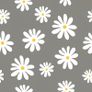 NEW SALE | Printed Tablecloth 145 x 145 cm for Square Dining Table of length upto 110 cm, 100% Cotton, Machine Washable, Durable, Rectangular, for Home, Restaurant, Banquet - Daisy Grey Image 3