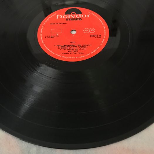 Taste [self-titled debut] UK og 1969 pressing Rory Gallagher