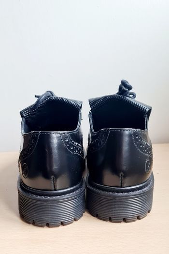 Tassle Trim Black Brogue Loafers