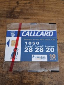 Ireland CallCard "Guardian Direct Insurance", mint in wrapper, 14/7/1995 - free standard postage