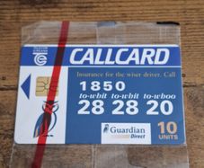 Ireland CallCard "Guardian Direct Insurance", mint in wrapper, 14/7/1995 - free standard postage